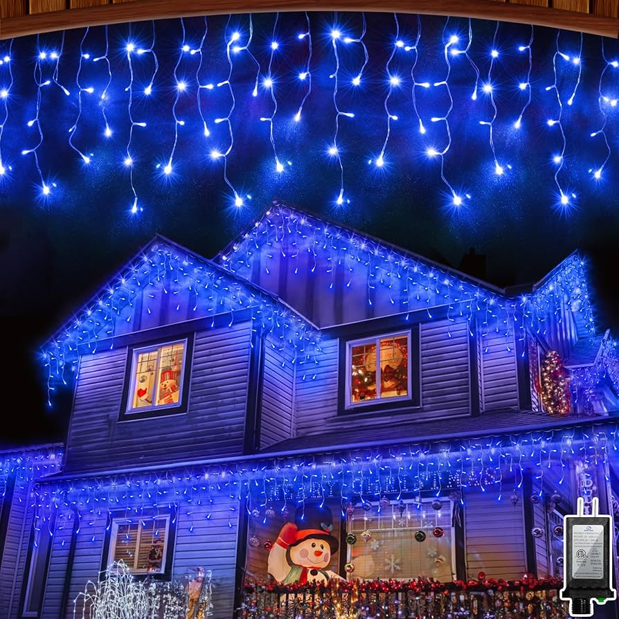 Christ Mas 132 FT Outdoor Christmas Lights with 280 Drops, Christmas